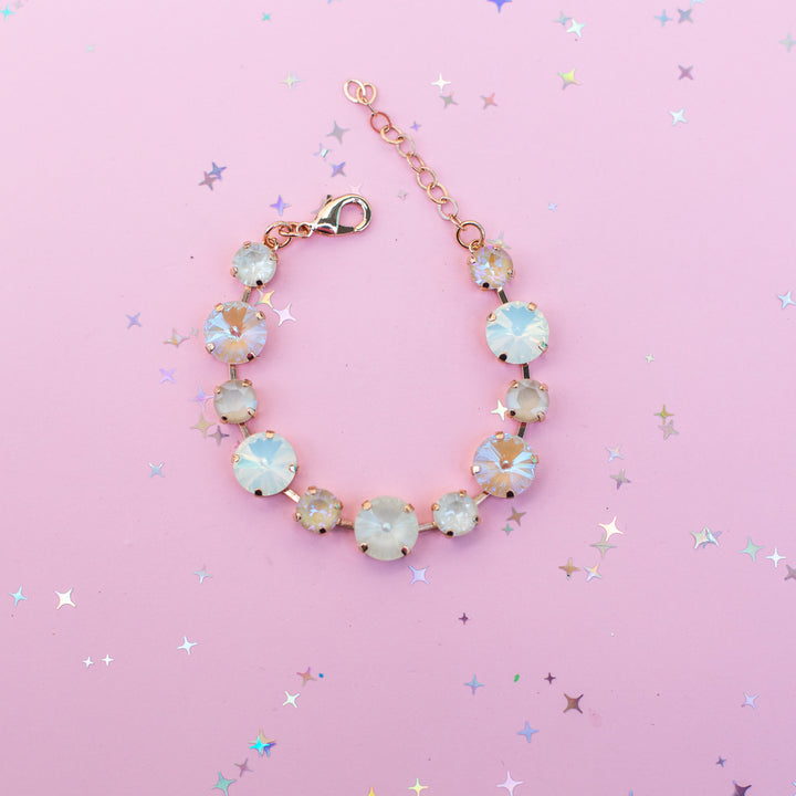 12/8mm Rivoli Crystal Bracelet: Beach Break