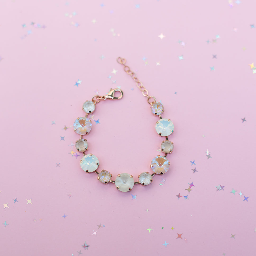 12/8mm Rivoli Crystal Bracelet: Beach Break