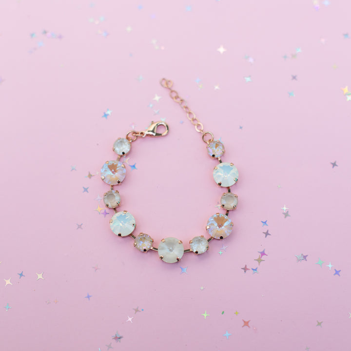 12/8mm Rivoli Crystal Bracelet: Beach Break