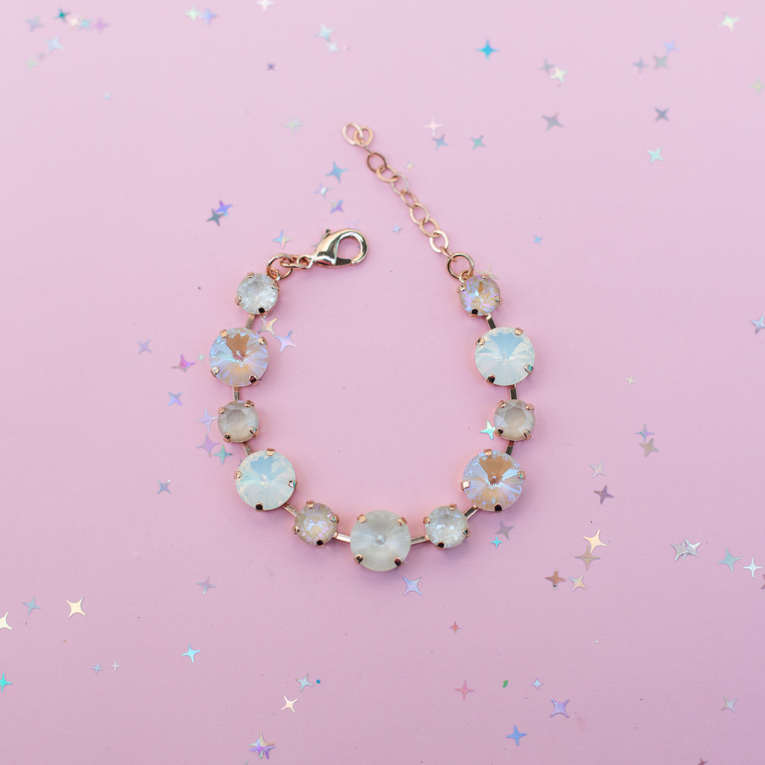 12/8mm Rivoli Crystal Bracelet: Beach Break