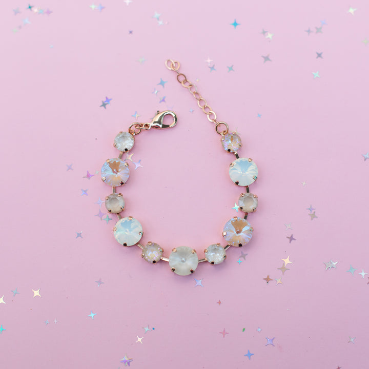 12/8mm Rivoli Crystal Bracelet: Beach Break