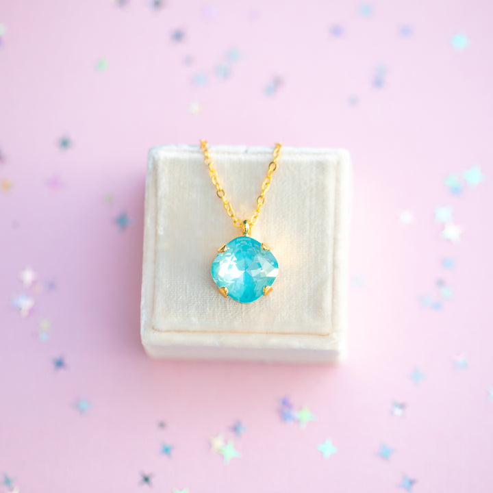 12mm Cushion Cut Necklace - Marina Twinkle