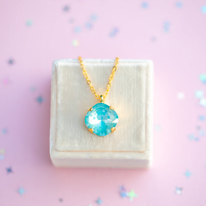 12mm Cushion Cut Necklace - Marina Twinkle