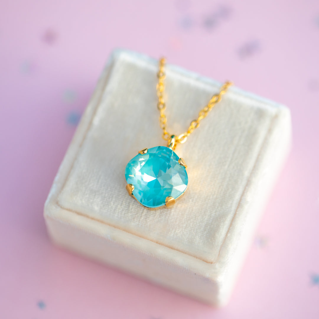 12mm Cushion Cut Necklace - Marina Twinkle