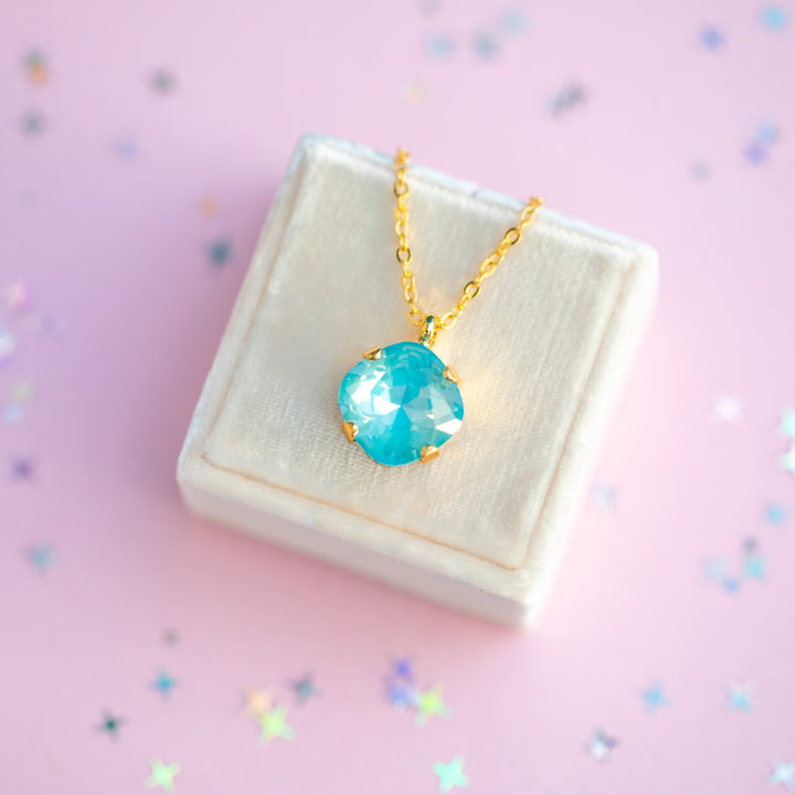 12mm Cushion Cut Necklace - Marina Twinkle