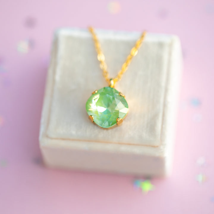 12mm Cushion Cut Necklace - Meadow Twinkle