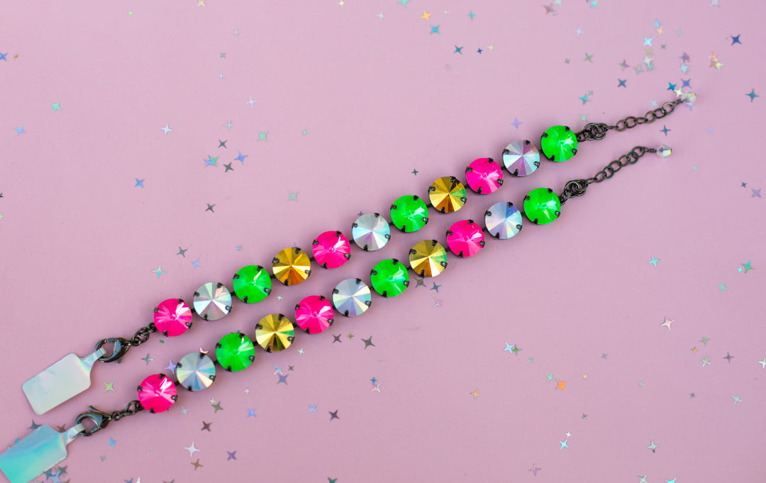 12mm Rivoli Crystal Bracelet: 2026 Pink Retreat Exclusive