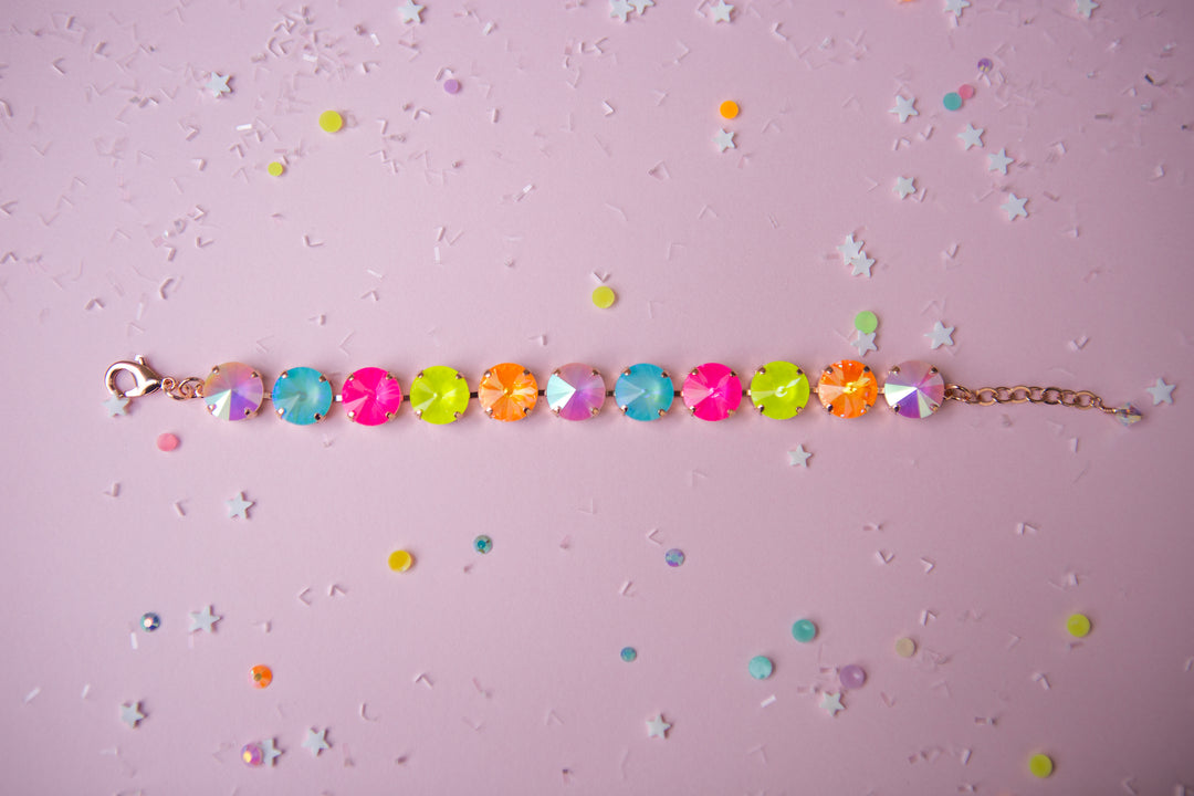 12mm Rivoli Crystal Bracelet: Sparkly Friend