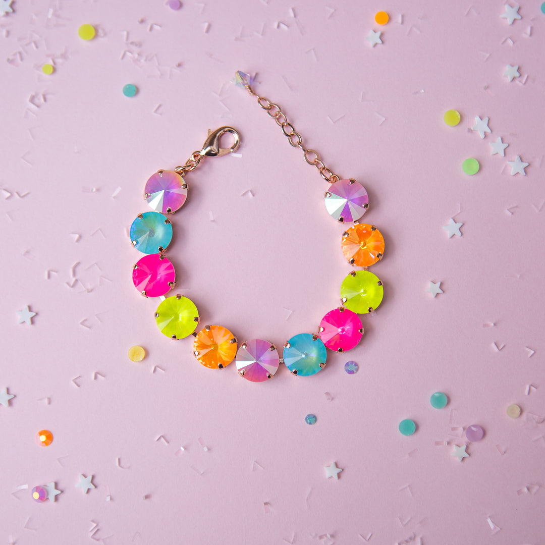 12mm Rivoli Crystal Bracelet: Sparkly Friend