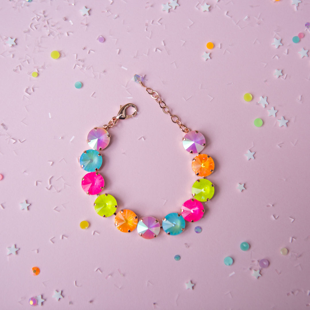 12mm Rivoli Crystal Bracelet: Sparkly Friend