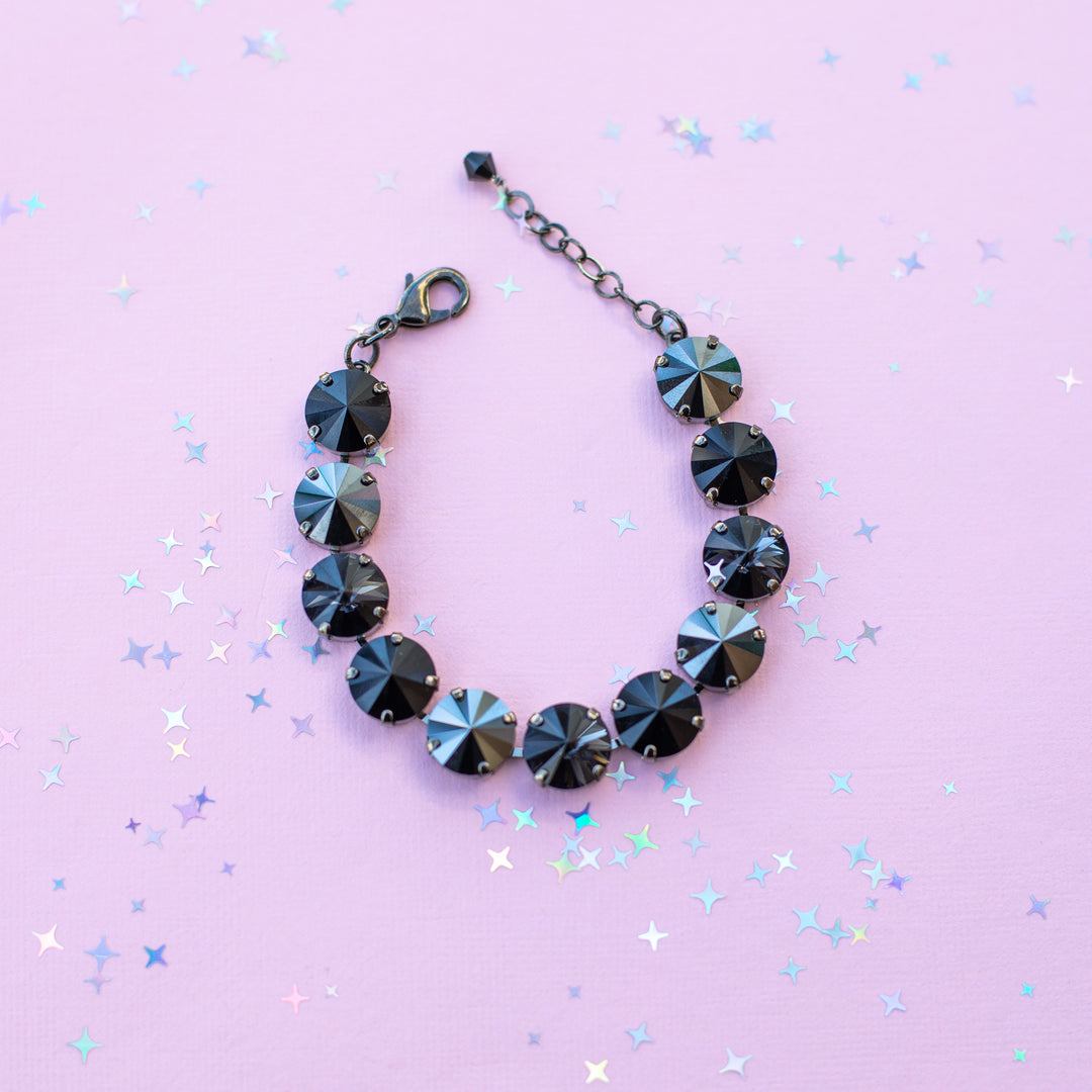 12mm Rivoli Crystal Bracelet: Classy Lady