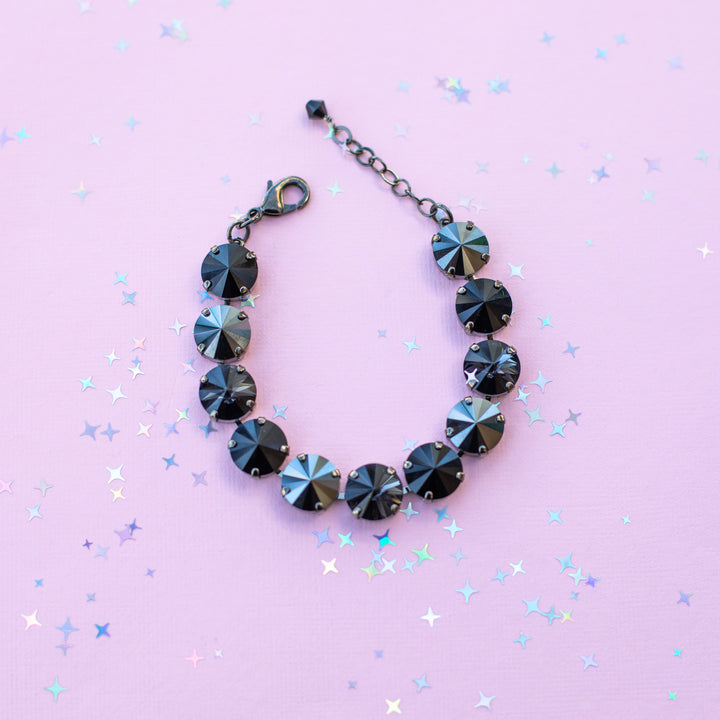 12mm Rivoli Crystal Bracelet: Classy Lady