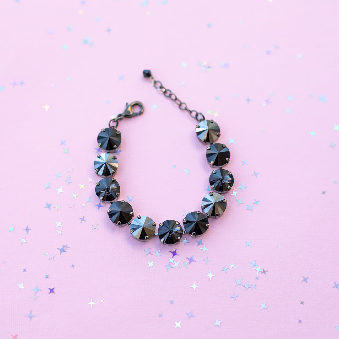 12mm Rivoli Crystal Bracelet: Classy Lady