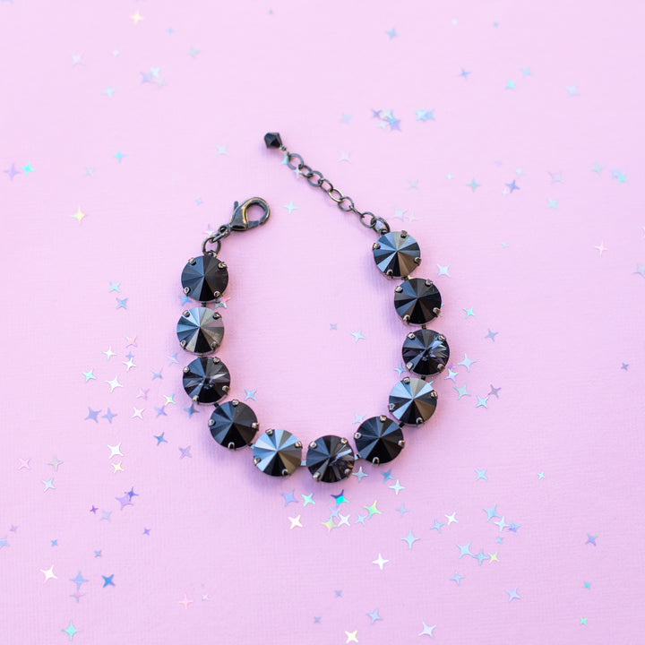 12mm Rivoli Crystal Bracelet: Classy Lady