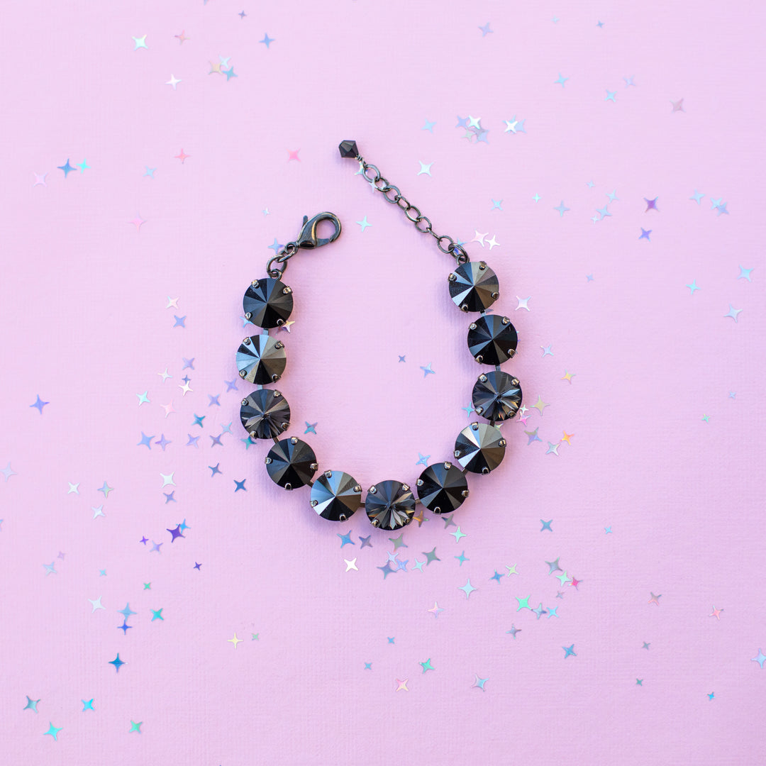 12mm Rivoli Crystal Bracelet: Classy Lady