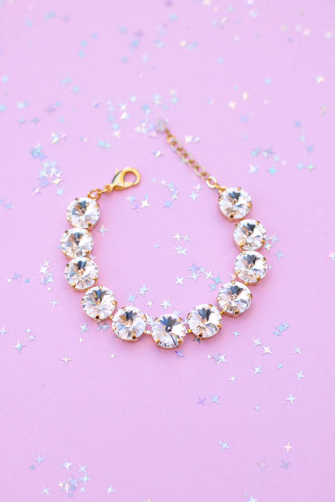 12mm Rivoli Crystal Bracelet: Crystal