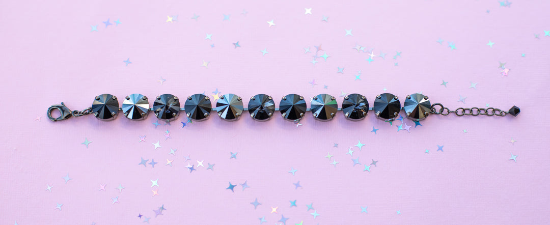 12mm Rivoli Crystal Bracelet: Classy Lady