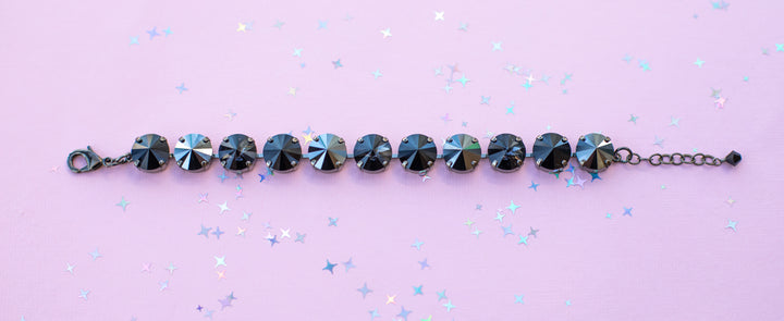 12mm Rivoli Crystal Bracelet: Classy Lady