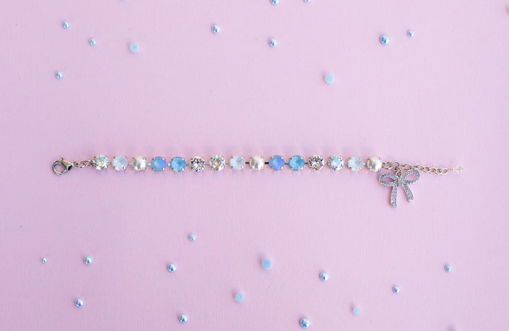 Carriage Ride 8mm Crystal Bracelet - choose setting color and length