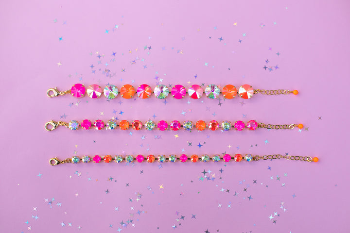 8mm Crystal Bracelet: Paradise Punch