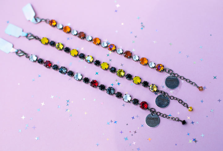 8/6mm Crystal Bracelet: May the 4th be with you: ONLY ONE OF EACH AVAILABLE