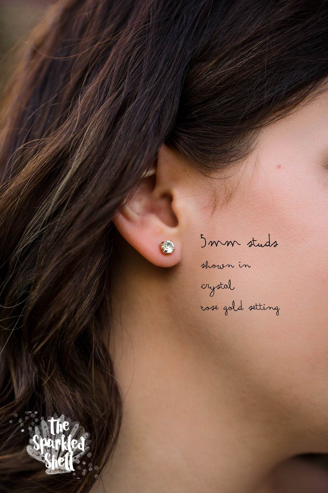 Crystal AB Stud Earrings - 5mm