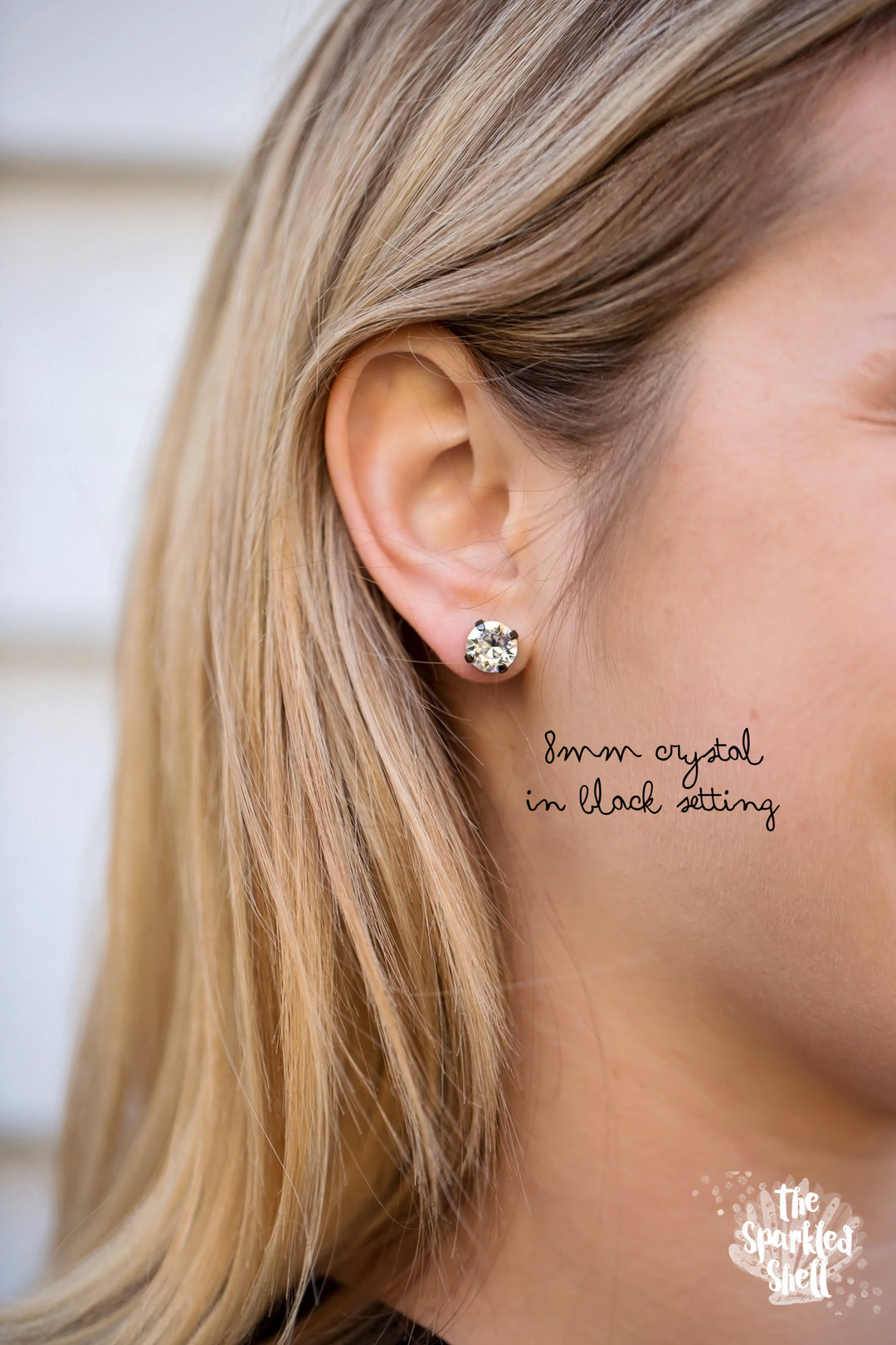 Shamrock Delite Stud or Leverback Drop Earrings - 8mm