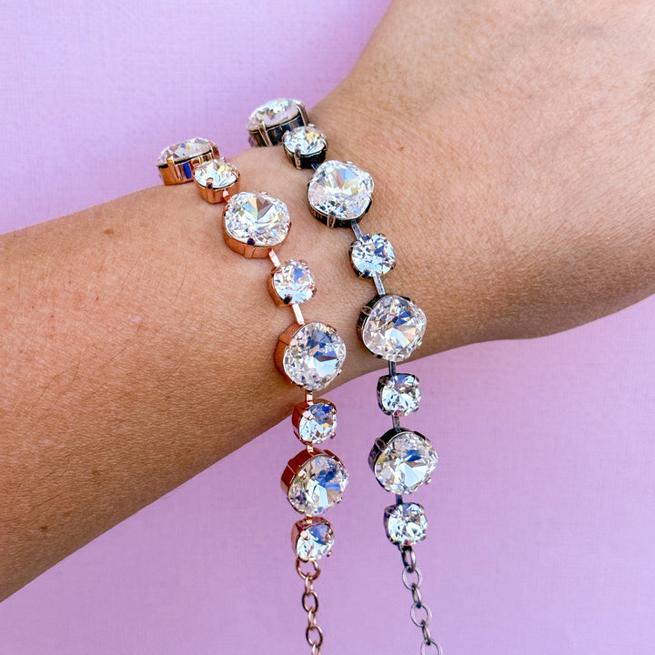 12/8mm cushion cut Crystal bracelet