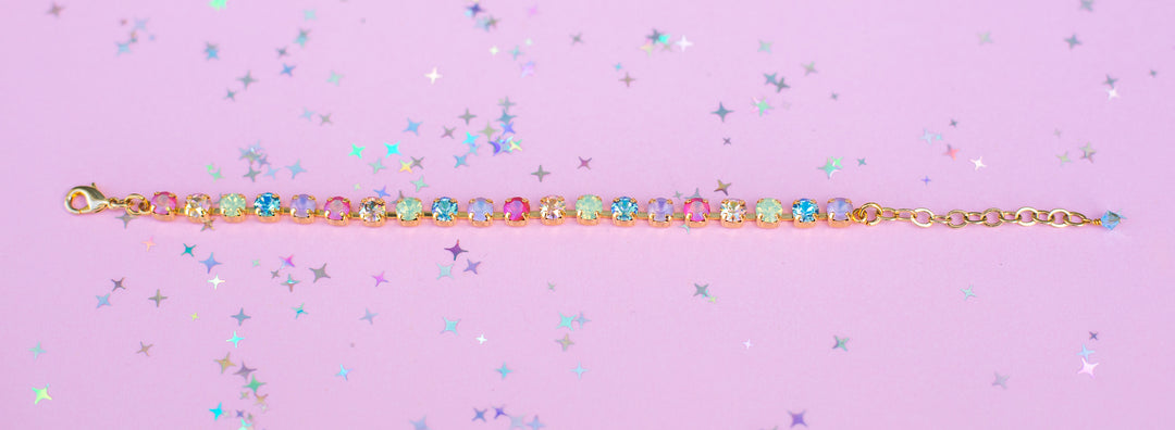 5mm Crystal Bracelet: Imagination Rainbow