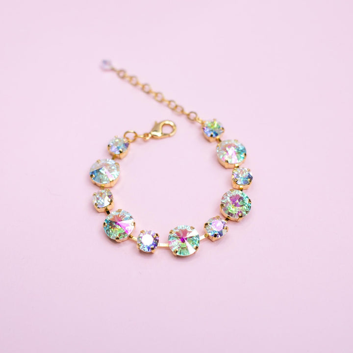 12/8mm Rivoli Bracelet Transmission- choose setting color and length
