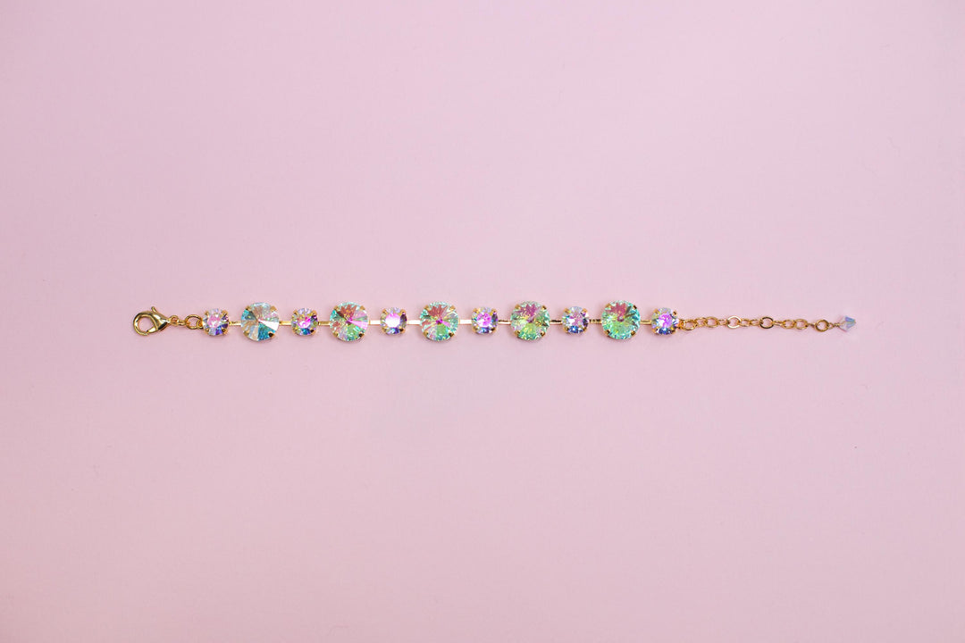 12/8mm Rivoli Bracelet Transmission- choose setting color and length