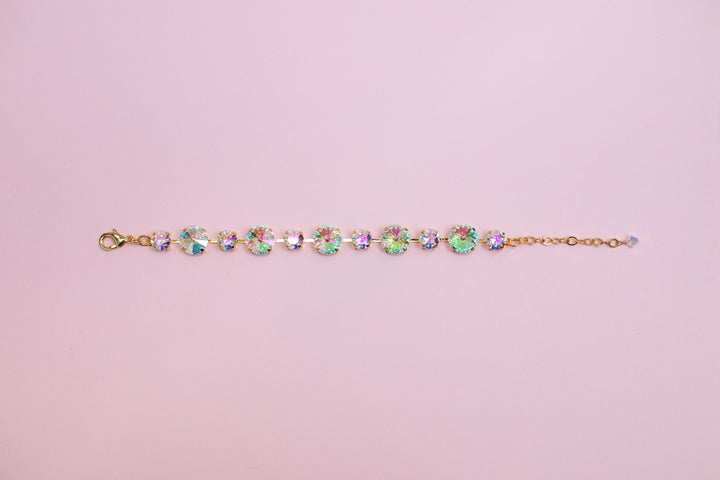 12/8mm Rivoli Bracelet Transmission- choose setting color and length
