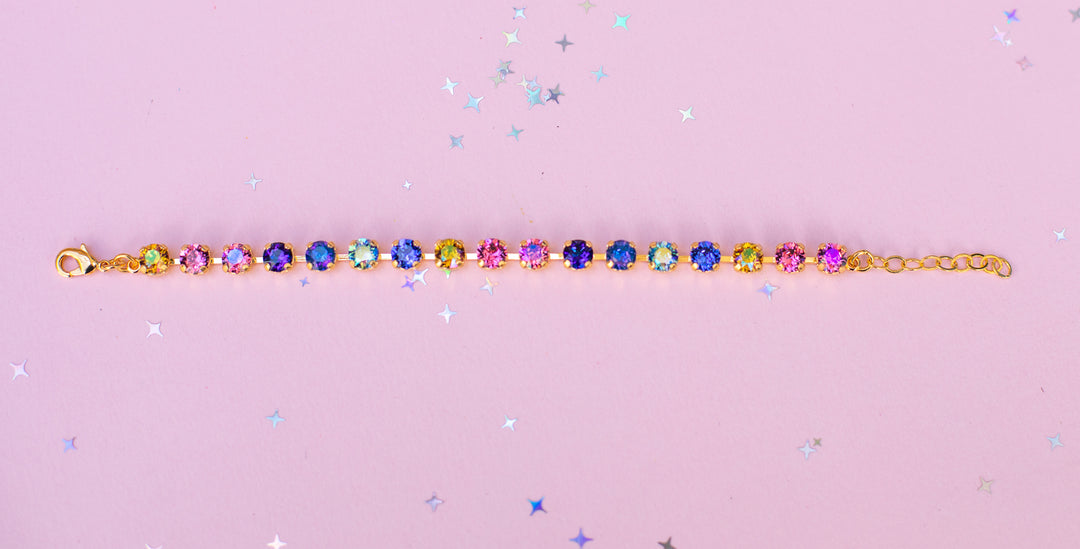 6mm Crystal Bracelet: Paint the Night
