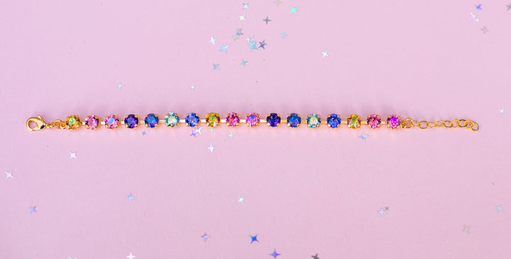6mm Crystal Bracelet: Paint the Night