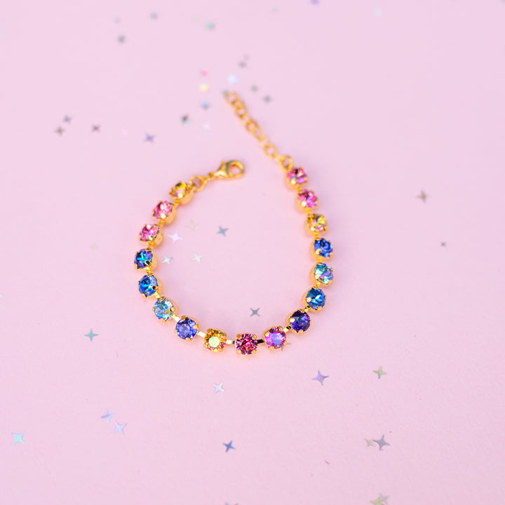 6mm Crystal Bracelet: Paint the Night