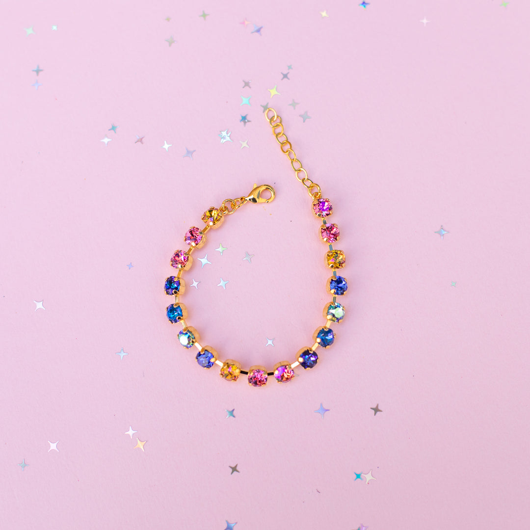 6mm Crystal Bracelet: Paint the Night