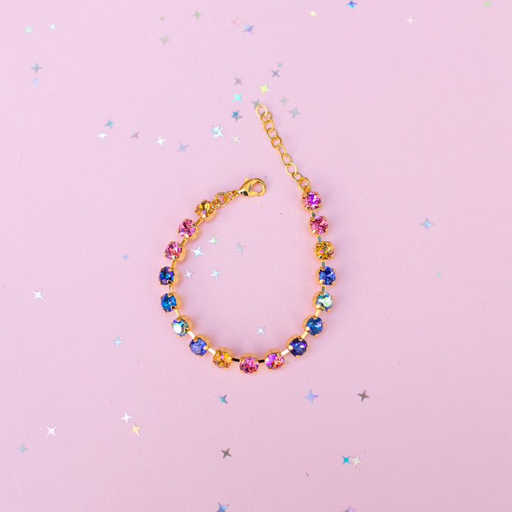 6mm Crystal Bracelet: Paint the Night