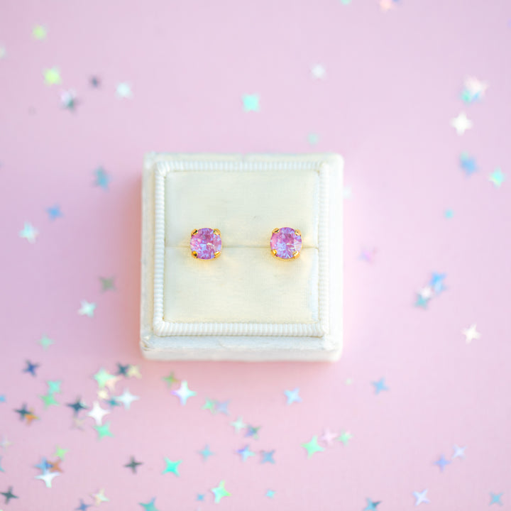The Shell Petite Stud— 6mm (Petunia Twinkle)