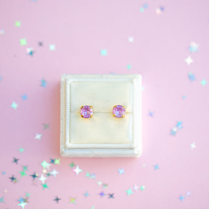 The Shell Petite Stud— 6mm (Petunia Twinkle)