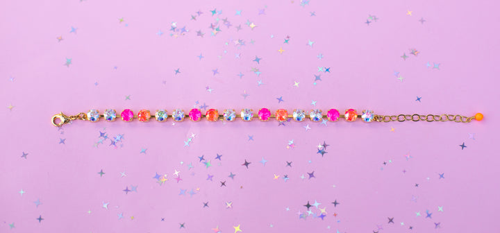 6mm Crystal Bracelet: Paradise Punch