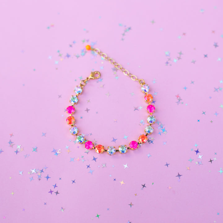 6mm Crystal Bracelet: Paradise Punch