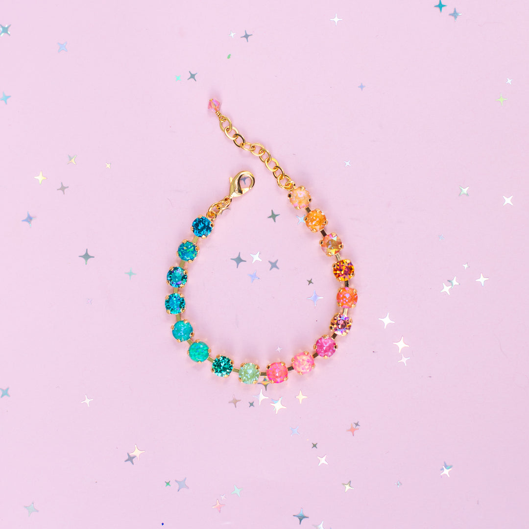 6mm Crystal Bracelet: Island Afterglow with OPALS