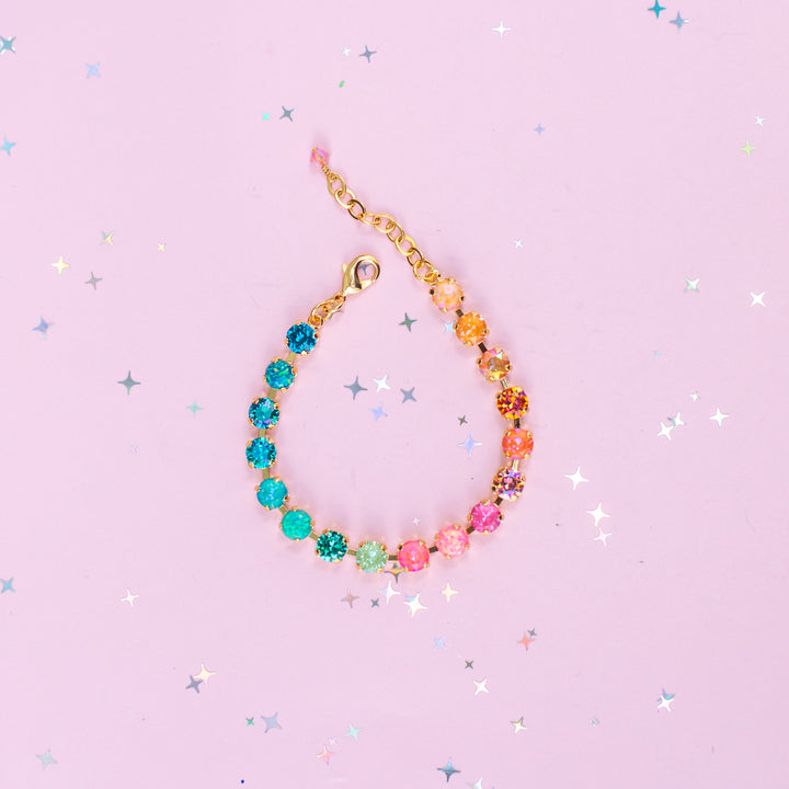 6mm Crystal Bracelet: Island Afterglow with OPALS