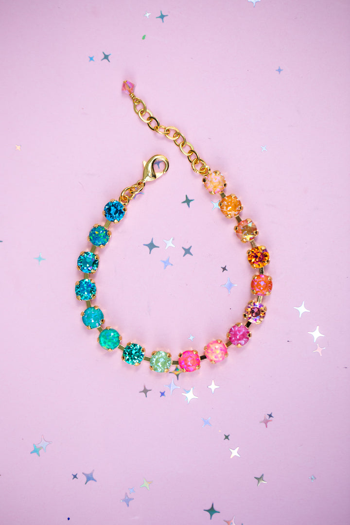 6mm Crystal Bracelet: Island Afterglow with OPALS