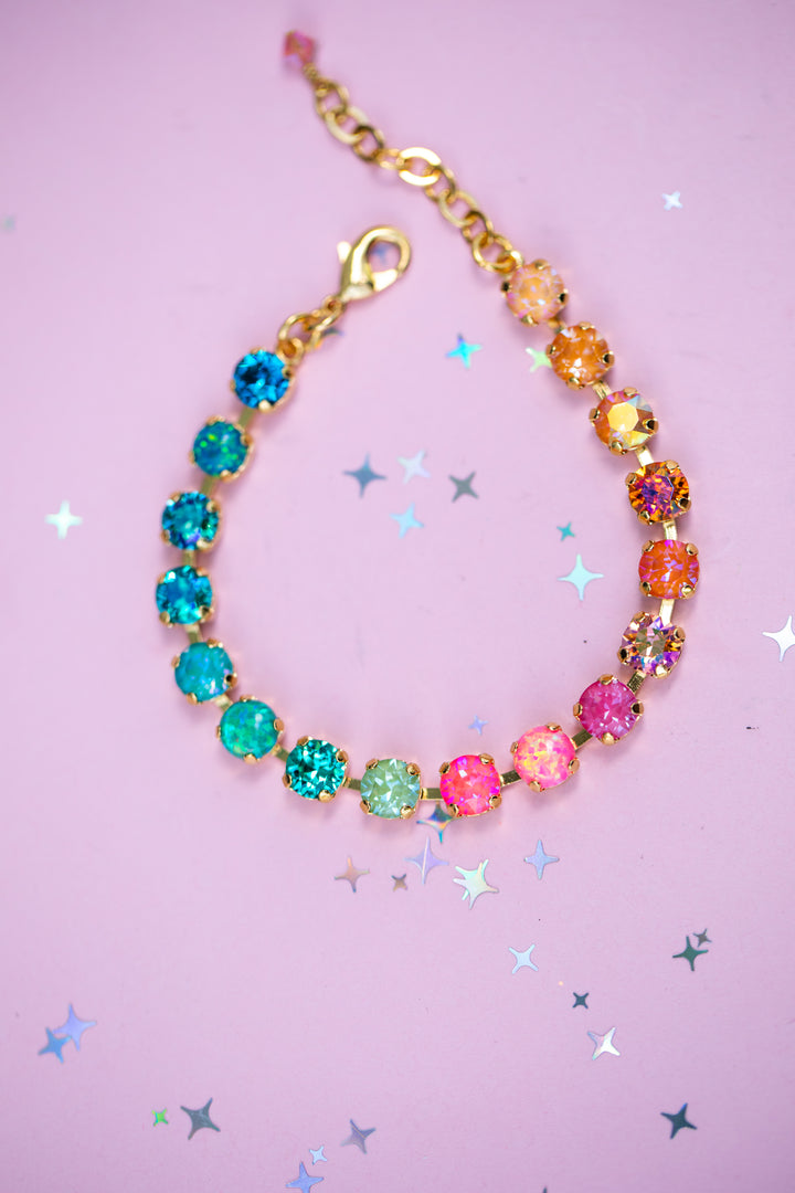 6mm Crystal Bracelet: Island Afterglow with OPALS