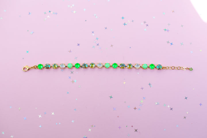 6mm Crystal Bracelet: My Key Lime Pie with OPALS