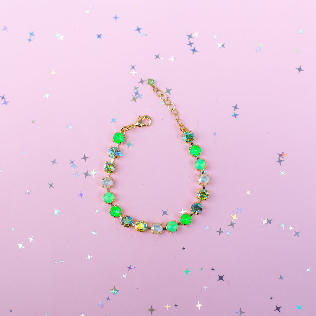 6mm Crystal Bracelet: My Key Lime Pie with OPALS