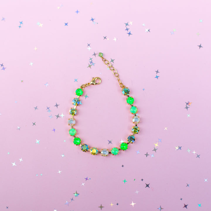 6mm Crystal Bracelet: My Key Lime Pie with OPALS