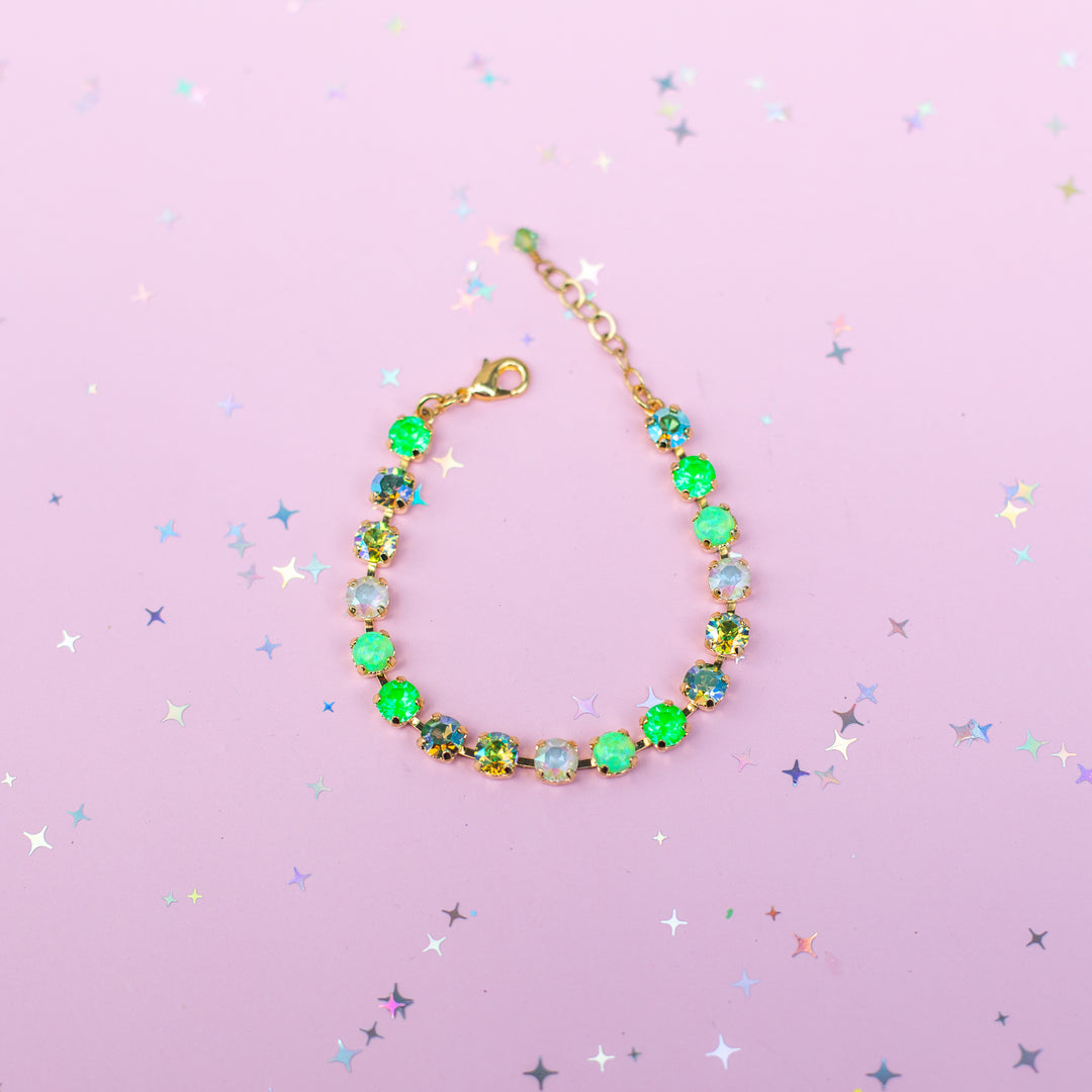 6mm Crystal Bracelet: My Key Lime Pie with OPALS