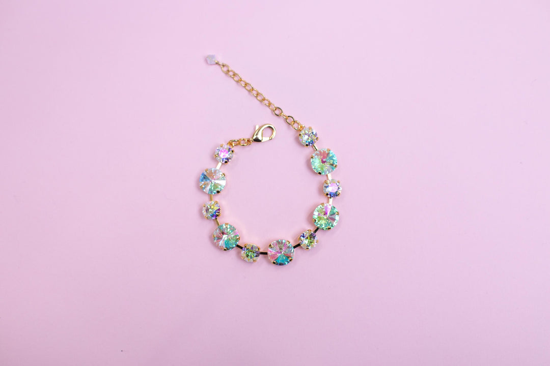 12/8mm Rivoli Bracelet Transmission- choose setting color and length